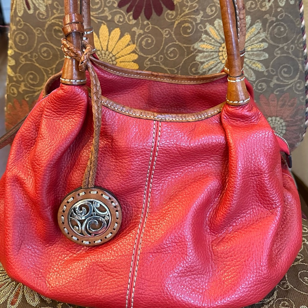 Gorgeous Brighton red leather handbag